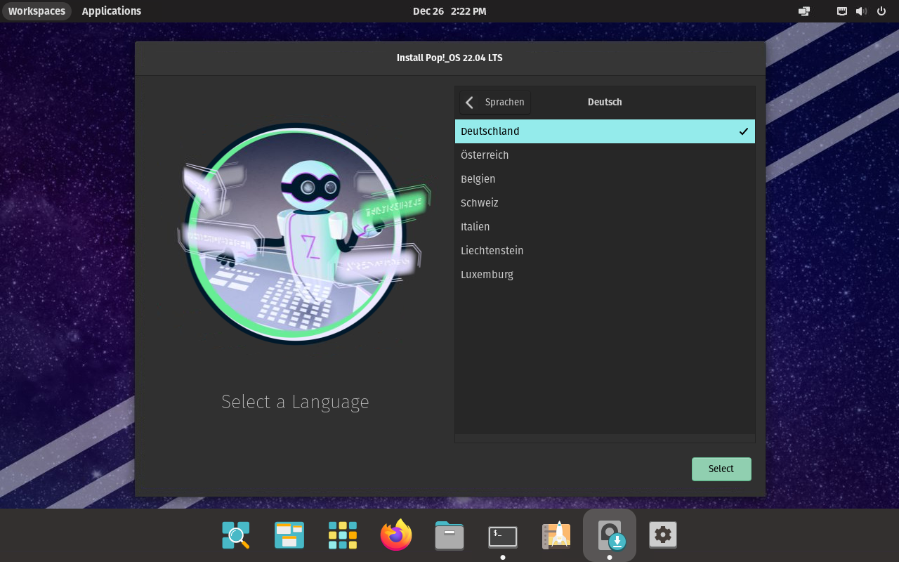 Auch eine Gnome-Variante: Pop OS 22.04 präsentiert den Desktop 'Cosmic' als Arbeitsumgebung, eine Eigenentwicklung von System76.