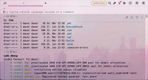 Terminal: Prompt immer oben