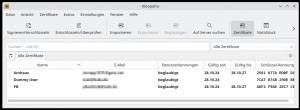 Sichere E-Mails mit Kleopatra