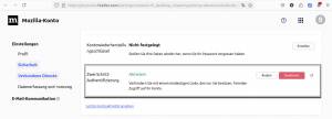 Sicherheitsoptionen für Browser