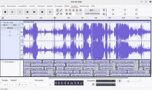 Audacity-KI: Transkribieren & Übersetzen