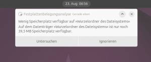 Platzmangel: Logdateien leeren