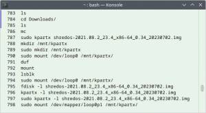 Befehlsverlauf: Letztes Kommando löschen