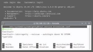 Automatische Anmeldung in der Shell