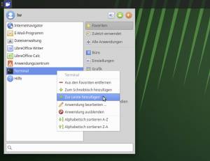 XFCE: Starter für die Systemleiste