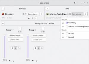 Sonusmix: Pipewire-Router und Mixer