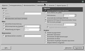 Libre Office: Hybrider PDF-Export