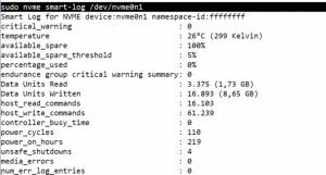 Nvme-CLI: NVME-Datenträgerkontrolle