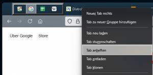 Webbrowser: Platz für Tabs