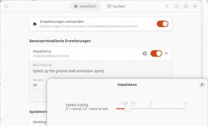 Gnome: Animationen beschleunigen