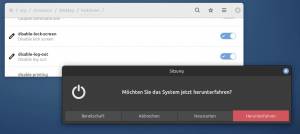 Cinnamon: Abschalten verbieten