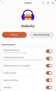 Snaps und ihre Berechtigungen