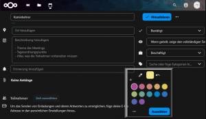 Nextcloud-Kalender: Kosmetik-Problem